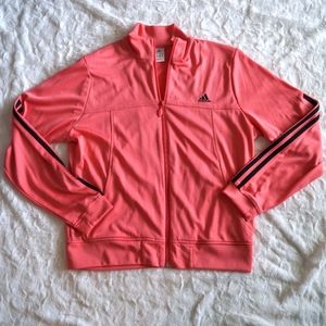 Adidas Pink Zip-Up Track Jacket Size Large